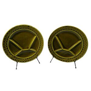 Sarreguemines Majolica Fondue Plates